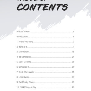 22 Ways Table of Contents